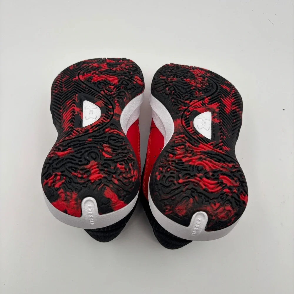 Under Armour PS Lockdown 7 Shoes Unisex 11K Red Black Basketball 3028514-600